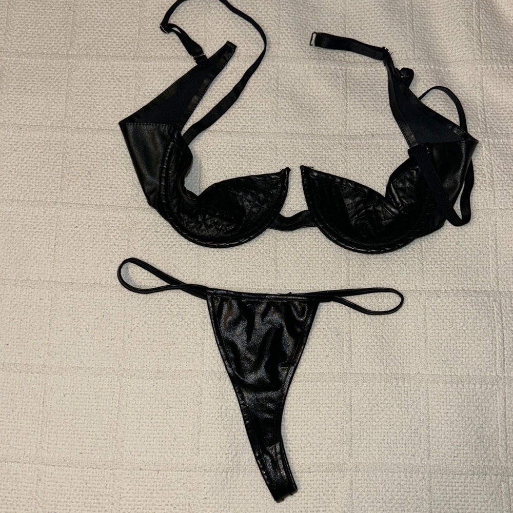 Sexy Black Two Piece Set